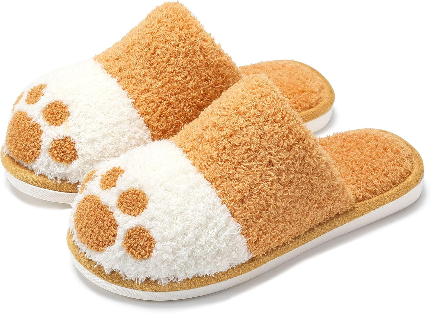 Cute Animal Slippers for Women Indoor Outdoor Memory Foam House Slippers Soft Warm Cozy Fuzzy Bedroom Non-Slip Shoes Christmas Gift Ladies Slippers