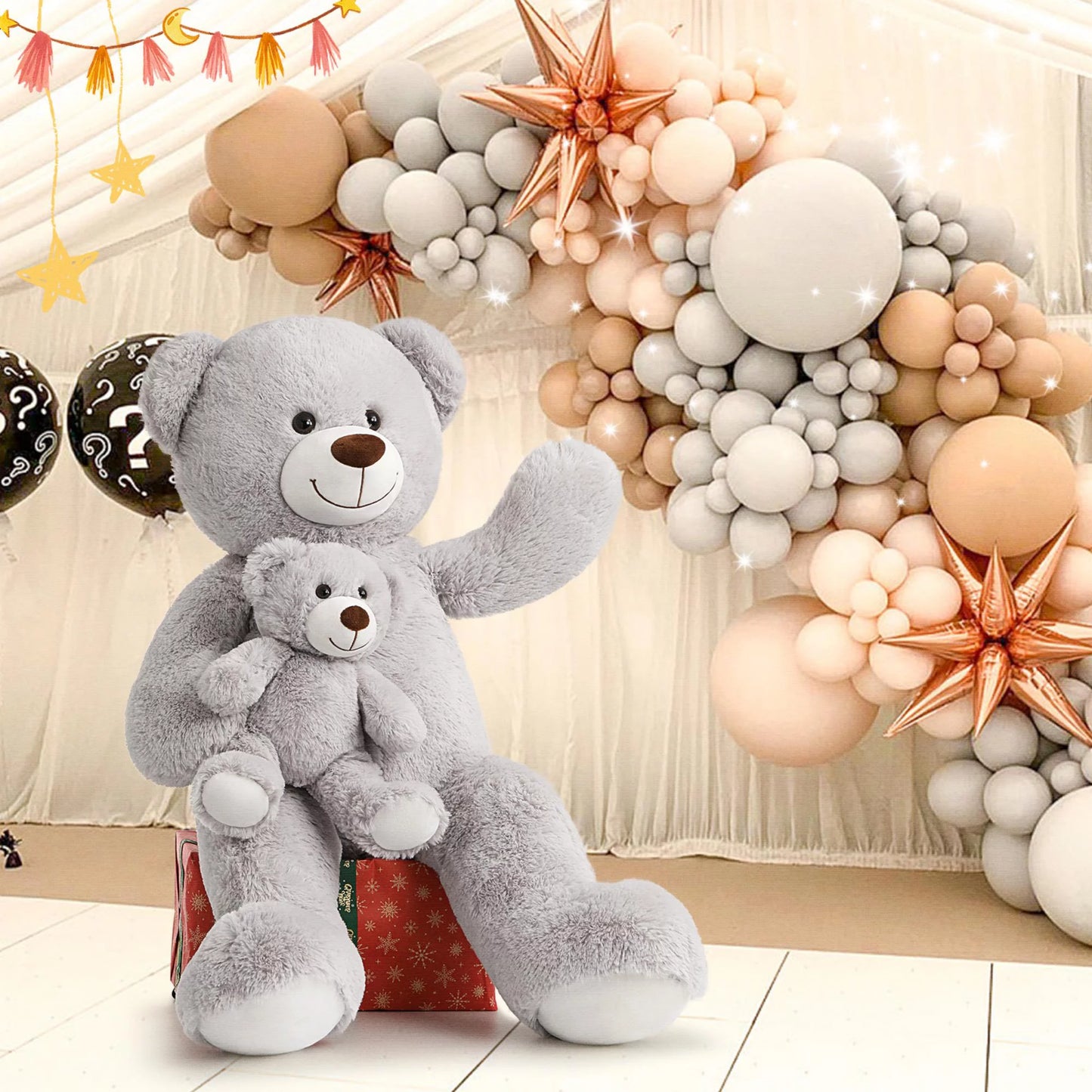 39 " Giant Teddy Bear Mommy and Baby Soft Plush Bear Stuffed Animal