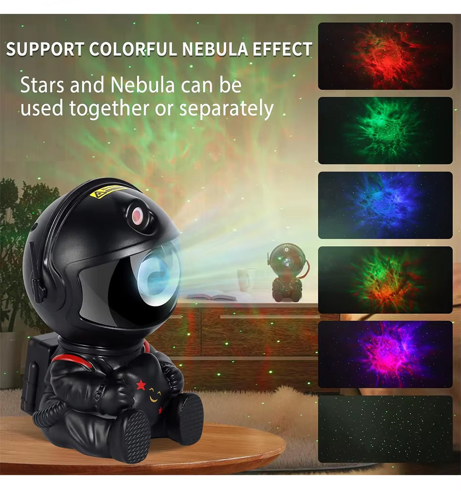 Galaxy Star Astronaut Projector Light Starry Sky Porjectors Lamp Decoration Bedroom Room Nebula LED Night Light Child Adult Gift