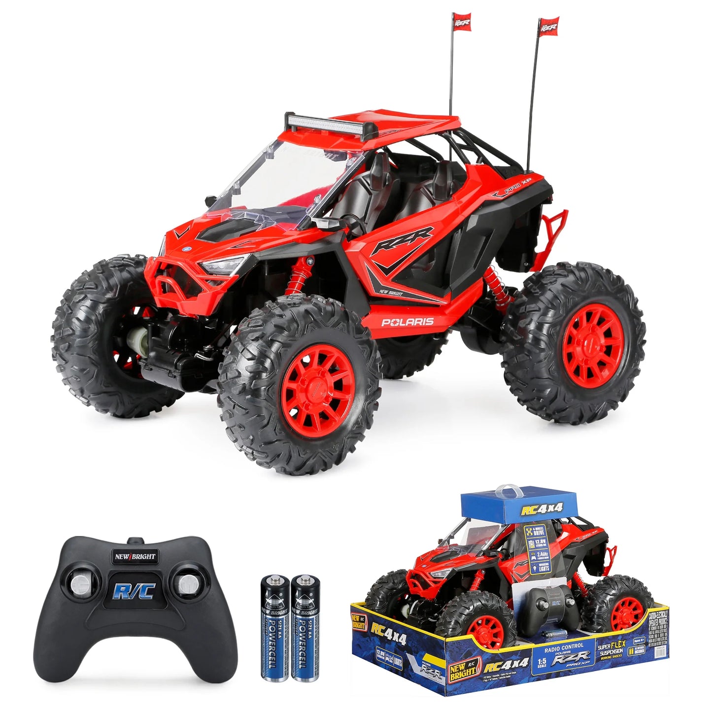  RZR XP Pro Battery Remote Control Red Polaris ATV, 60805-2R