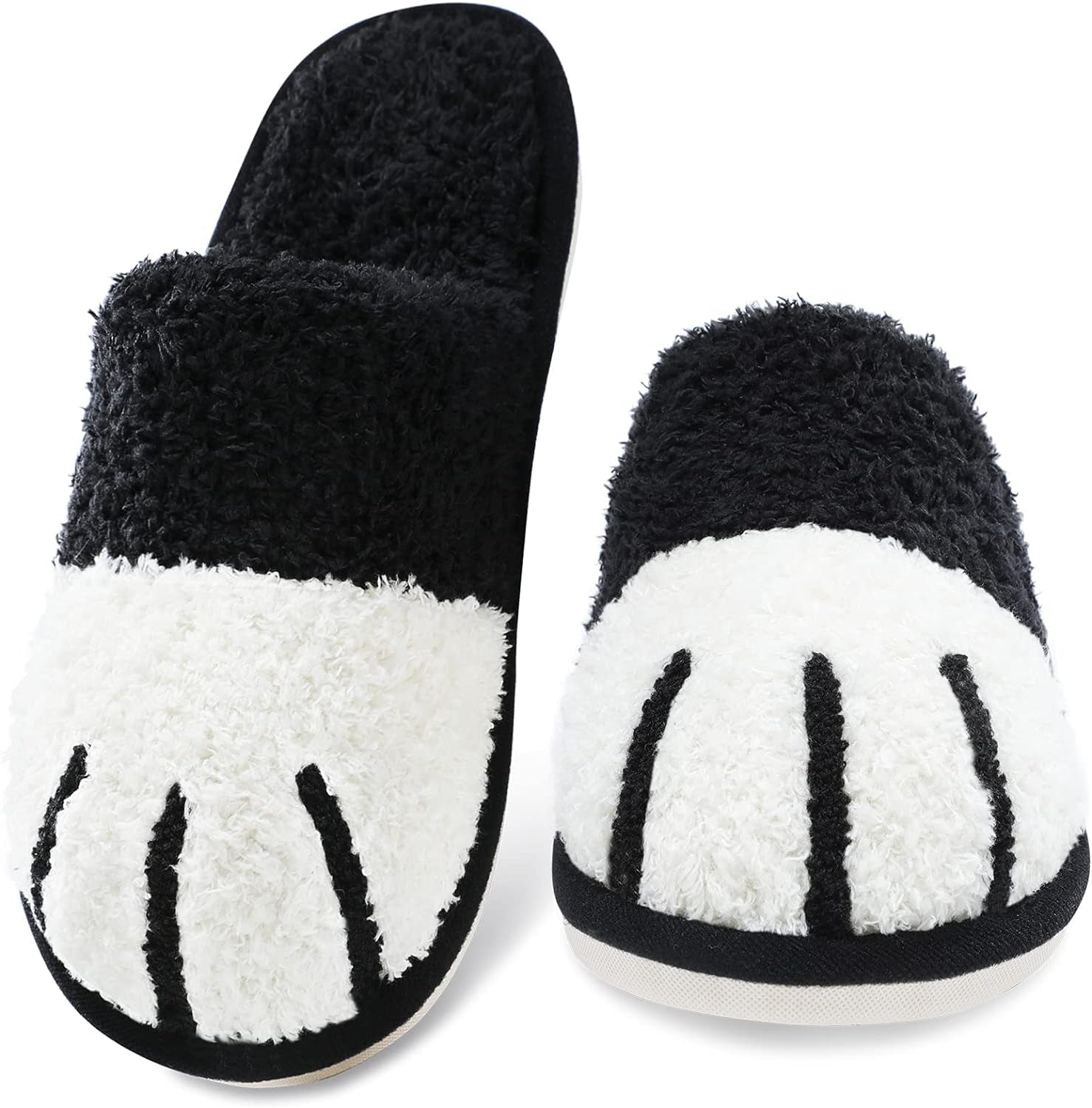 Cute Animal Slippers for Women Indoor Outdoor Memory Foam House Slippers Soft Warm Cozy Fuzzy Bedroom Non-Slip Shoes Christmas Gift Ladies Slippers