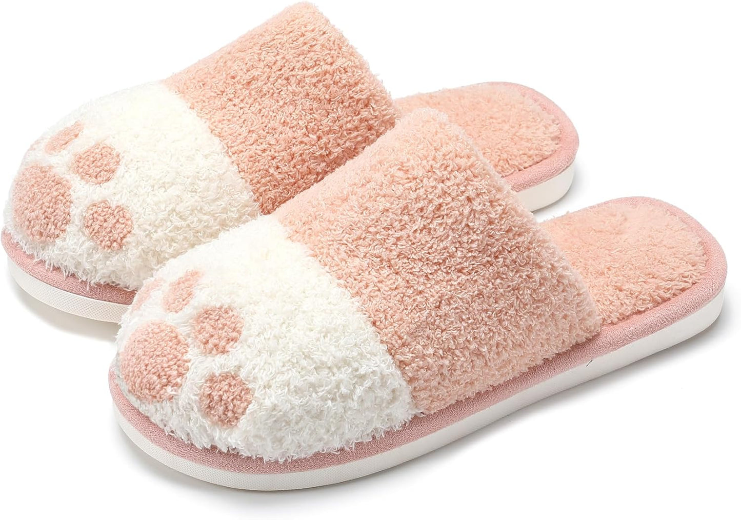 Cute Animal Slippers for Women Indoor Outdoor Memory Foam House Slippers Soft Warm Cozy Fuzzy Bedroom Non-Slip Shoes Christmas Gift Ladies Slippers