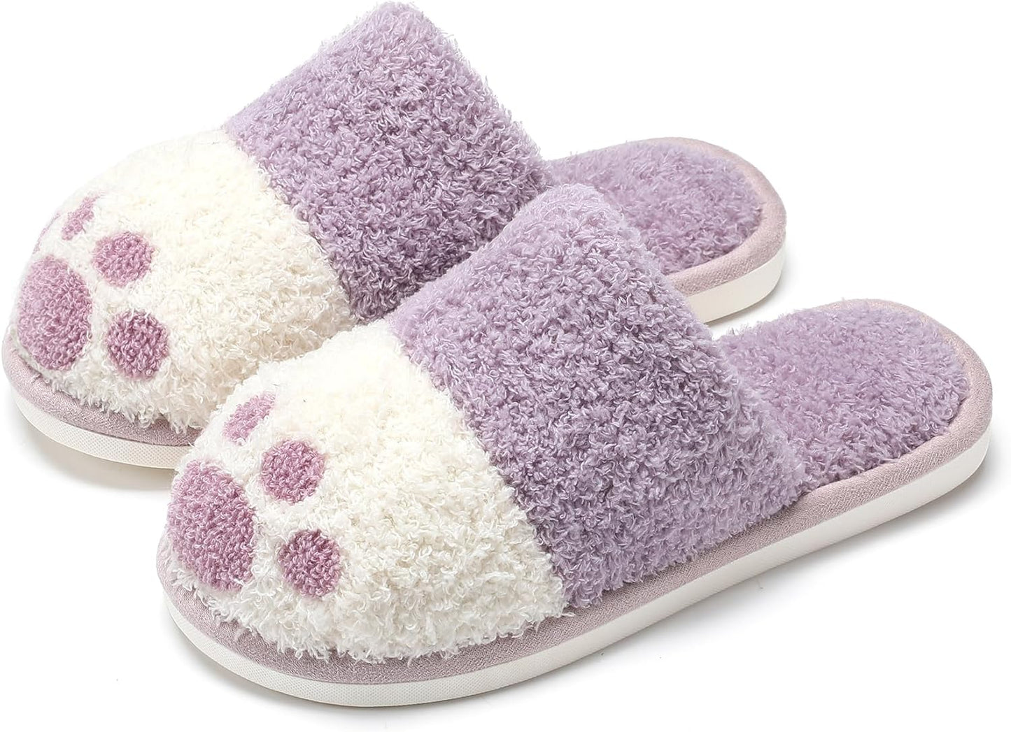 Cute Animal Slippers for Women Indoor Outdoor Memory Foam House Slippers Soft Warm Cozy Fuzzy Bedroom Non-Slip Shoes Christmas Gift Ladies Slippers