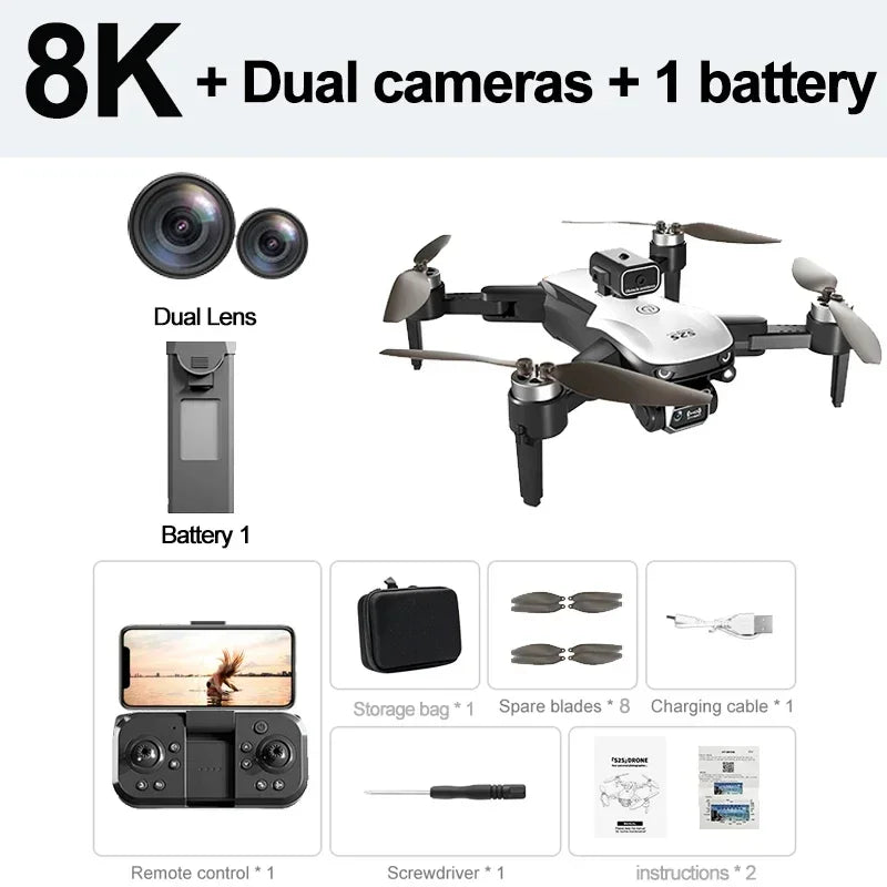 New S2S Drone WIFI 5G Wide-Angle 4K Camera Height Holding RC Foldable Quadcopter Professional Aircraft Dron Gift Toys for XIAOMI