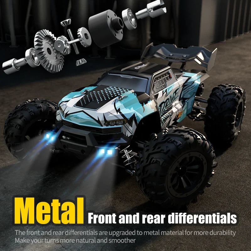 70KM/H or 50KM/H 4WD RC Car with LED Remote Control Cars High Speed Drift Monster 4X4 Truck for Kids Vs  144001 Toys