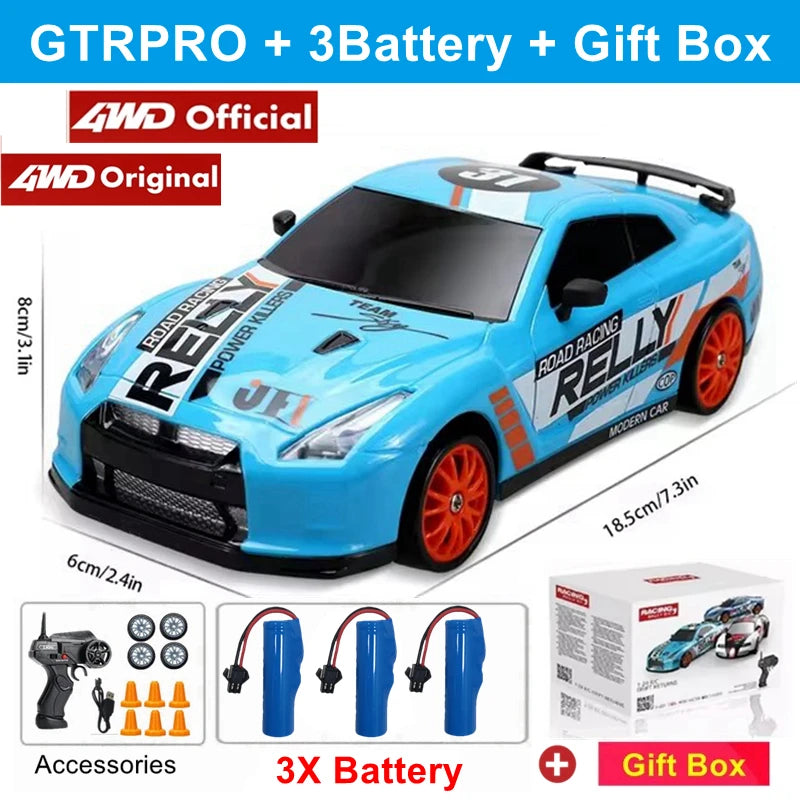 RC Drift Car Remote Control GTRPRO AE86PRO Model 4X4 Racing RTR Radio Truck Vehicle Toy Gift for Boy Girl Children Kid Adult