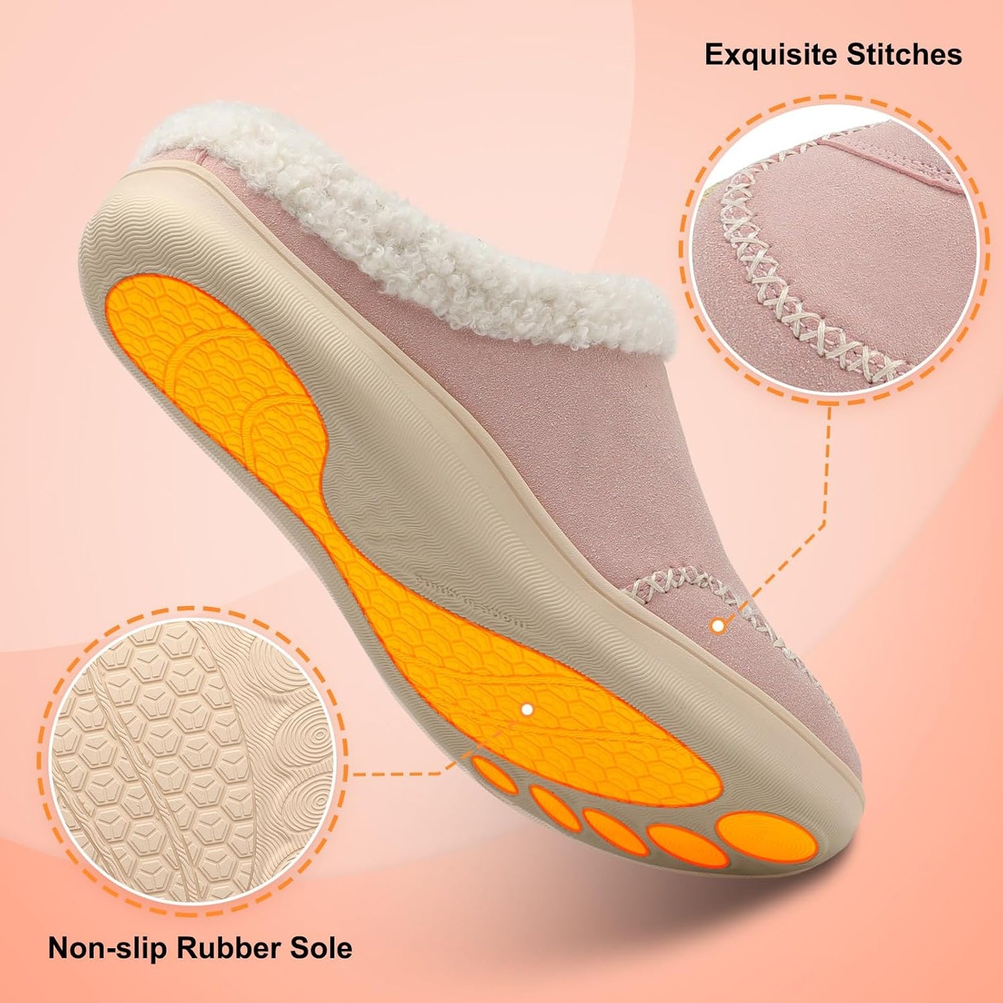 Womens Slippers Wide Diabetic Slippers Memory Foam House Slippers Adjustable Arthritis Edema House Shoes Indoor Outdoor Slippers